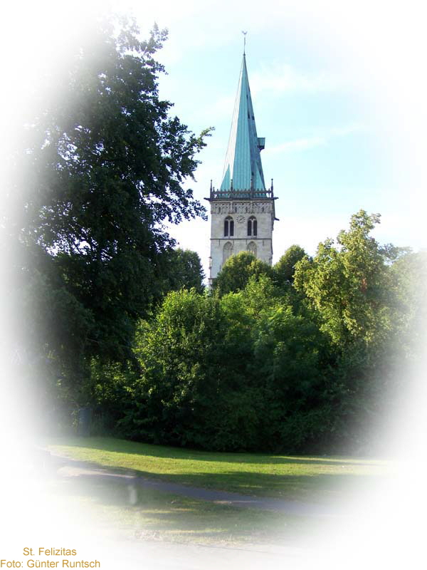 St. Felizitas, das 70 Meter hohe Wahrzeichen 