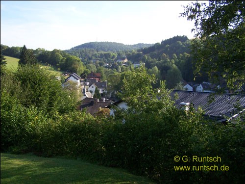 Foto:Gemnden vom Hotelberghof aus gesehen